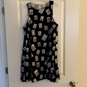 NWOT Sleeveless Mah Jong Themed Shift